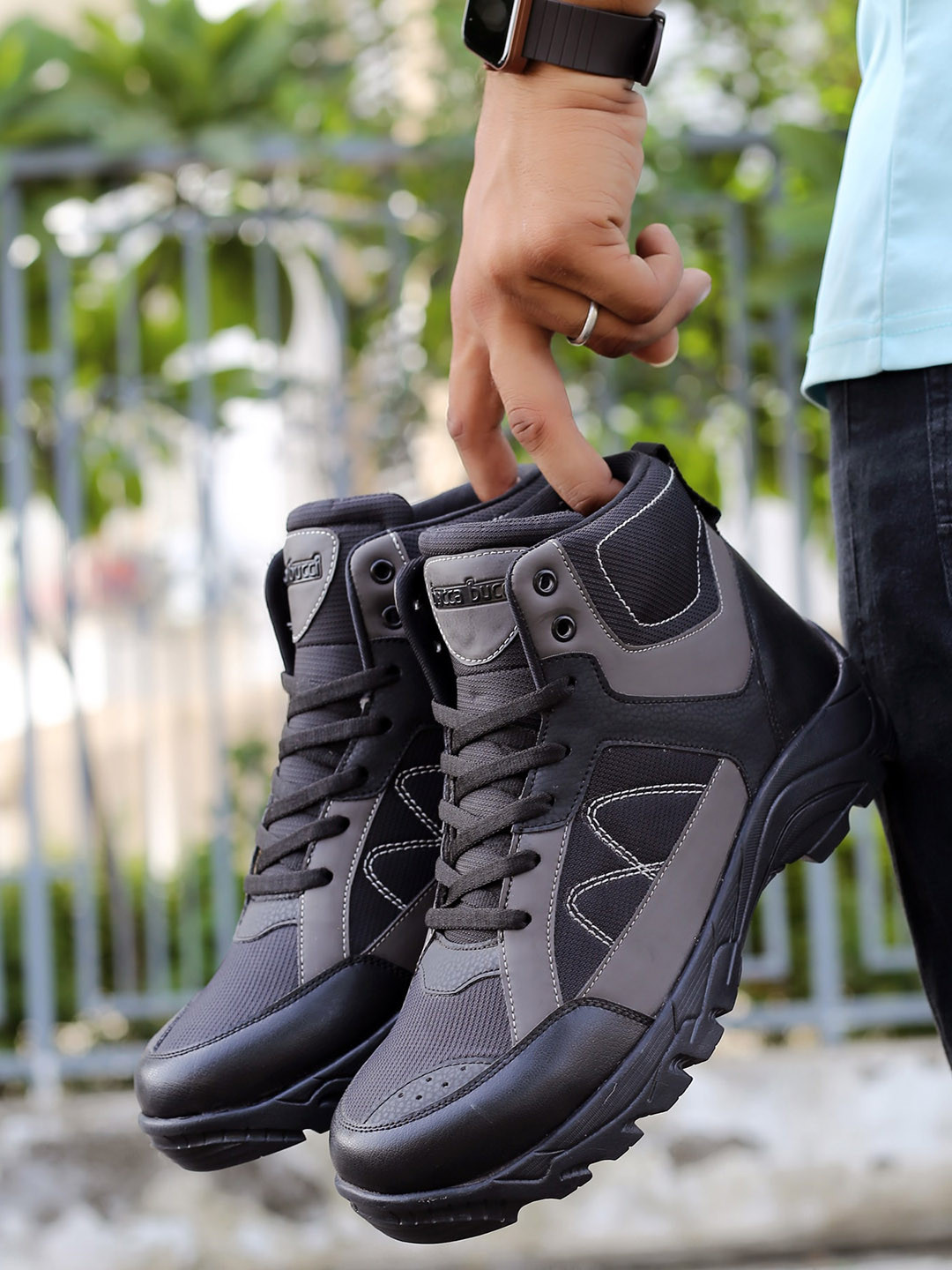 bacca bucci Men Soldier Ultra Pioneer Waterproof Lightweight Hiking Boots