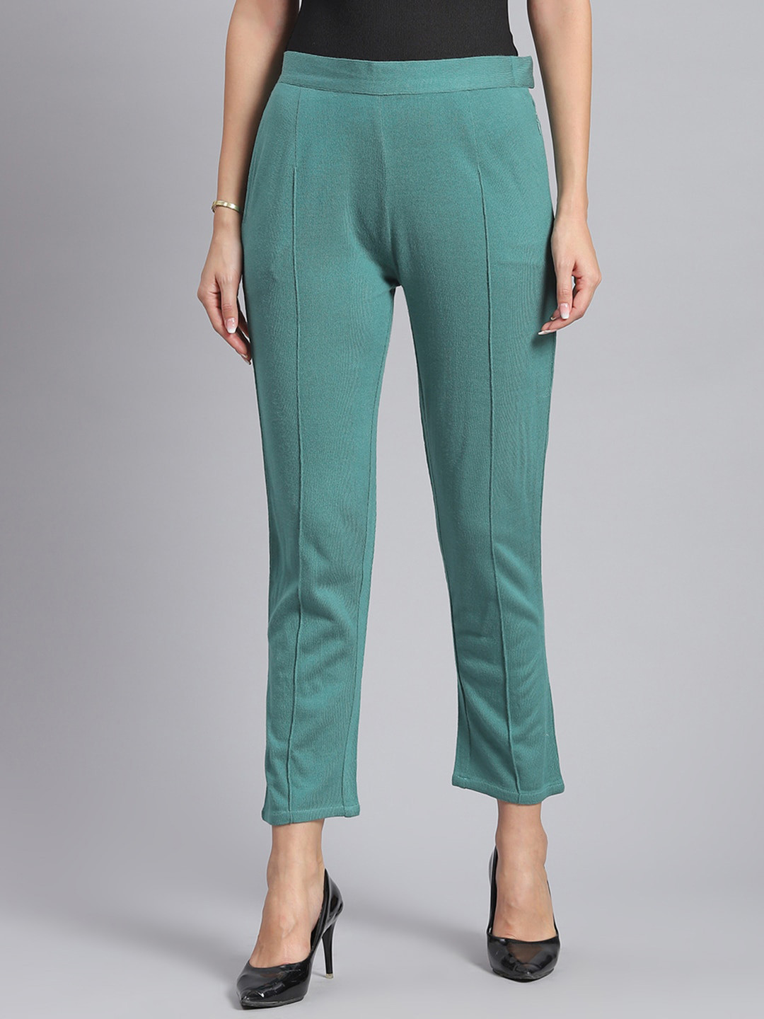 Monte Carlo Women Green Trousers