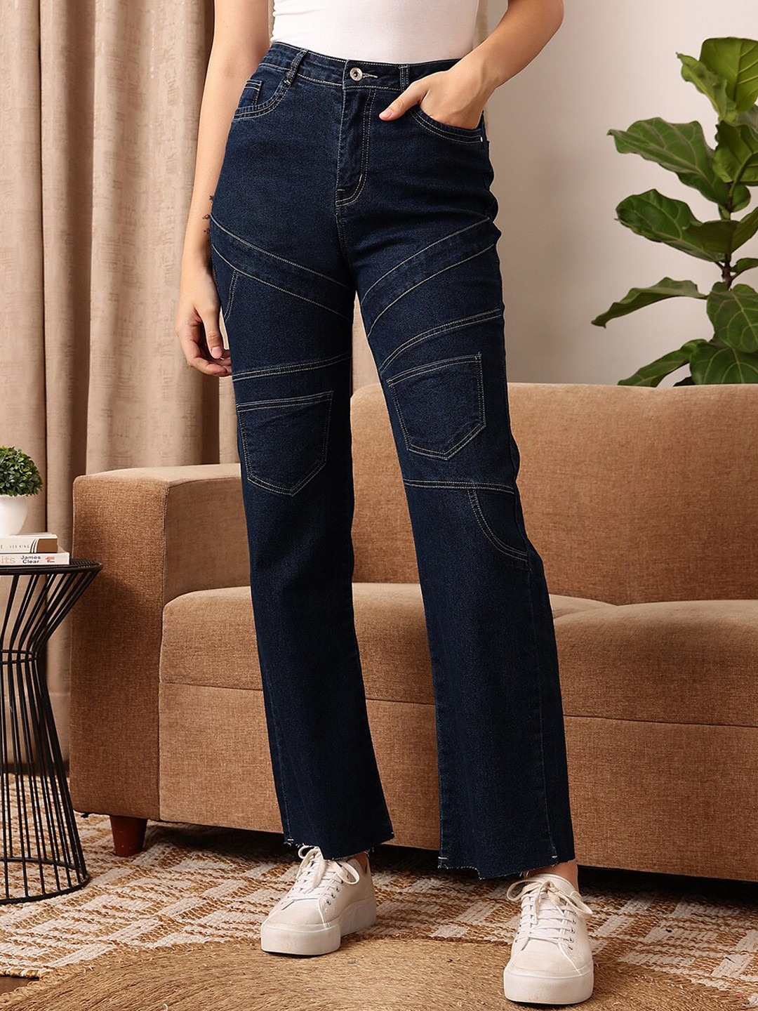 STREET 9 Women Clean Look Stretchable Regular Fit Jeans