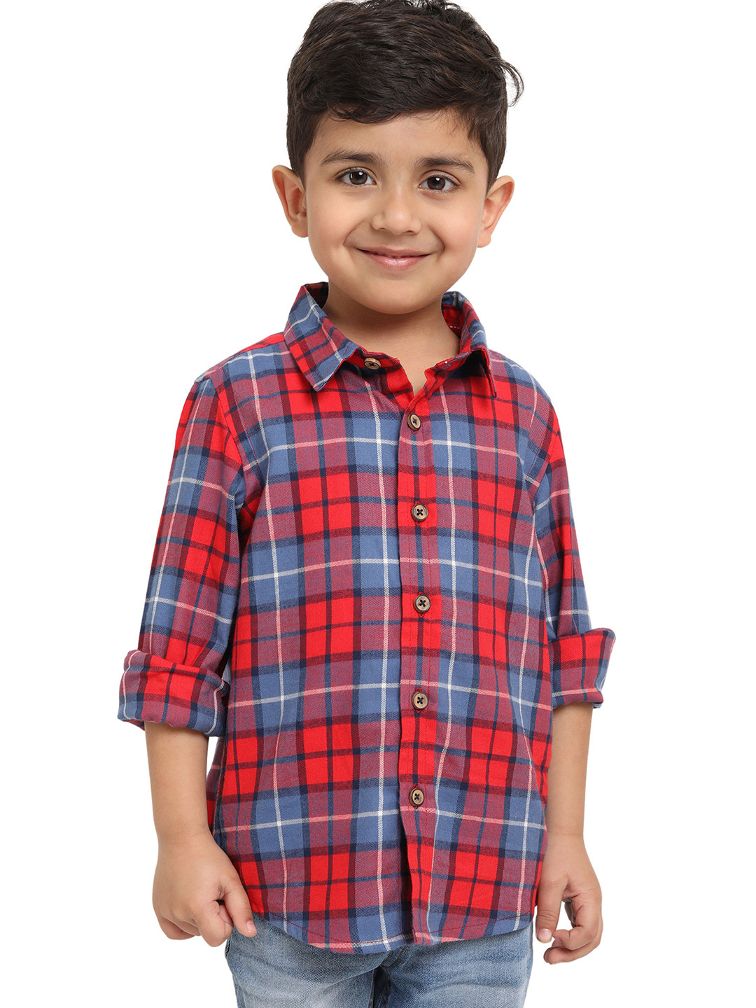 Campana Boys Tartan Checked Casual Shirt