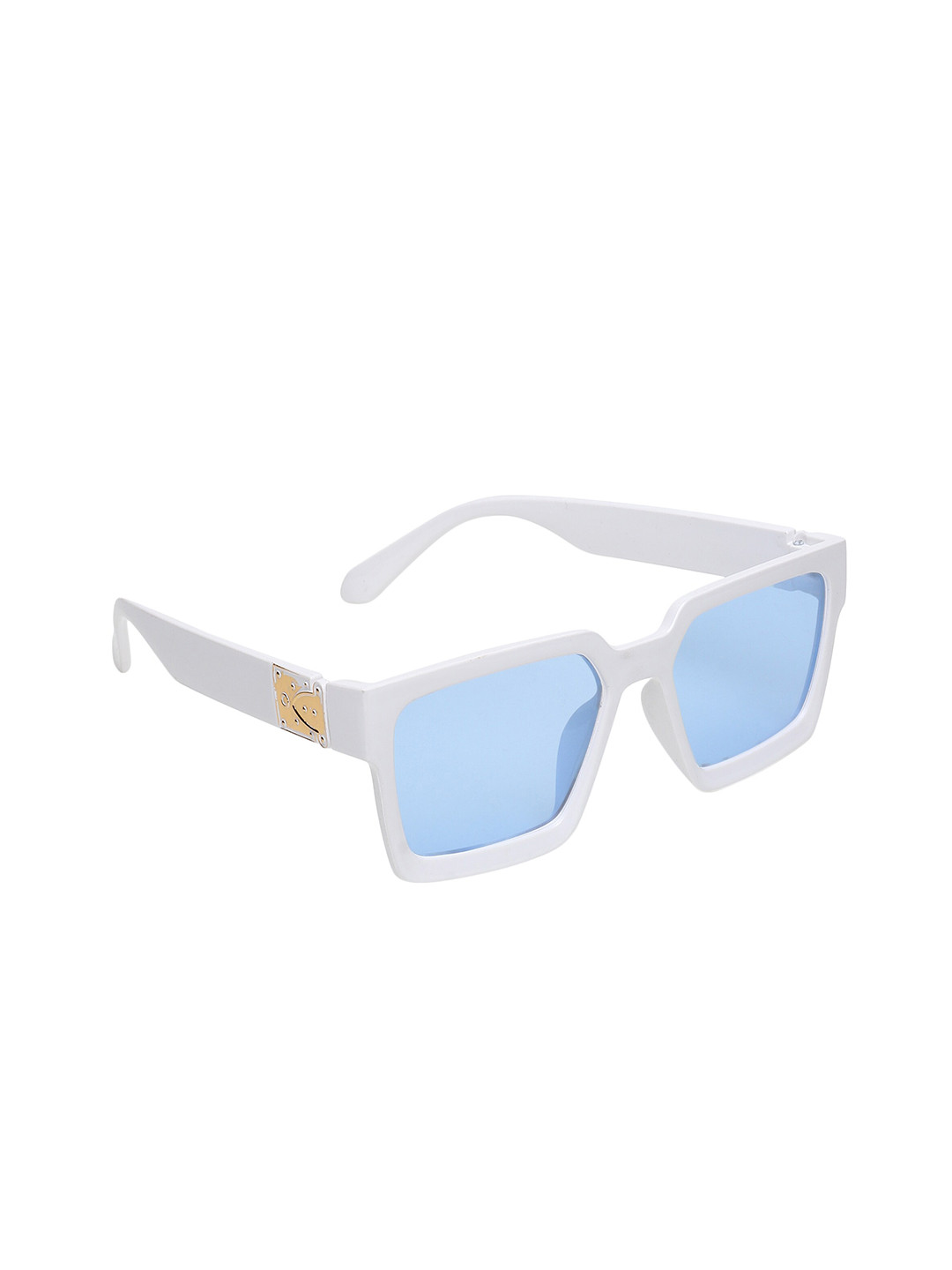 GARTH Unisex Blue Square Sunglasses with UV Protected Lens GART_W-BLU_JM