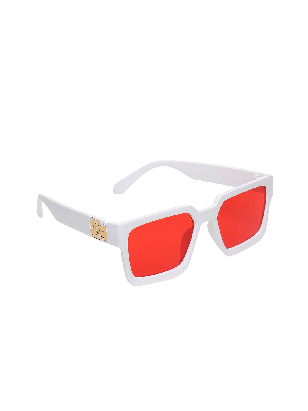 GARTH Unisex Square Sunglasses with UV Protected Lens GART_W-RED_JM