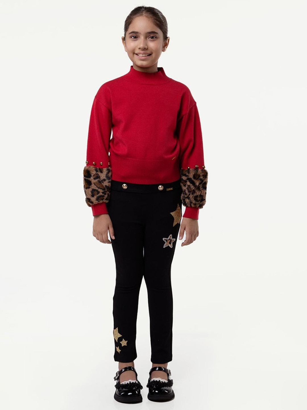 One Friday Girls Turtle Neck Pullover