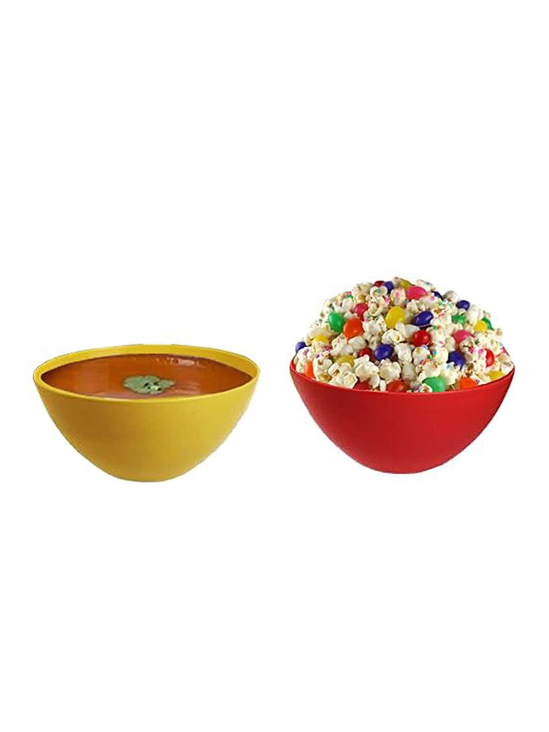 Kuber Industries Yellow & Blue 3 Pieces Plastic Mixing Bowl - 1500 ML Each