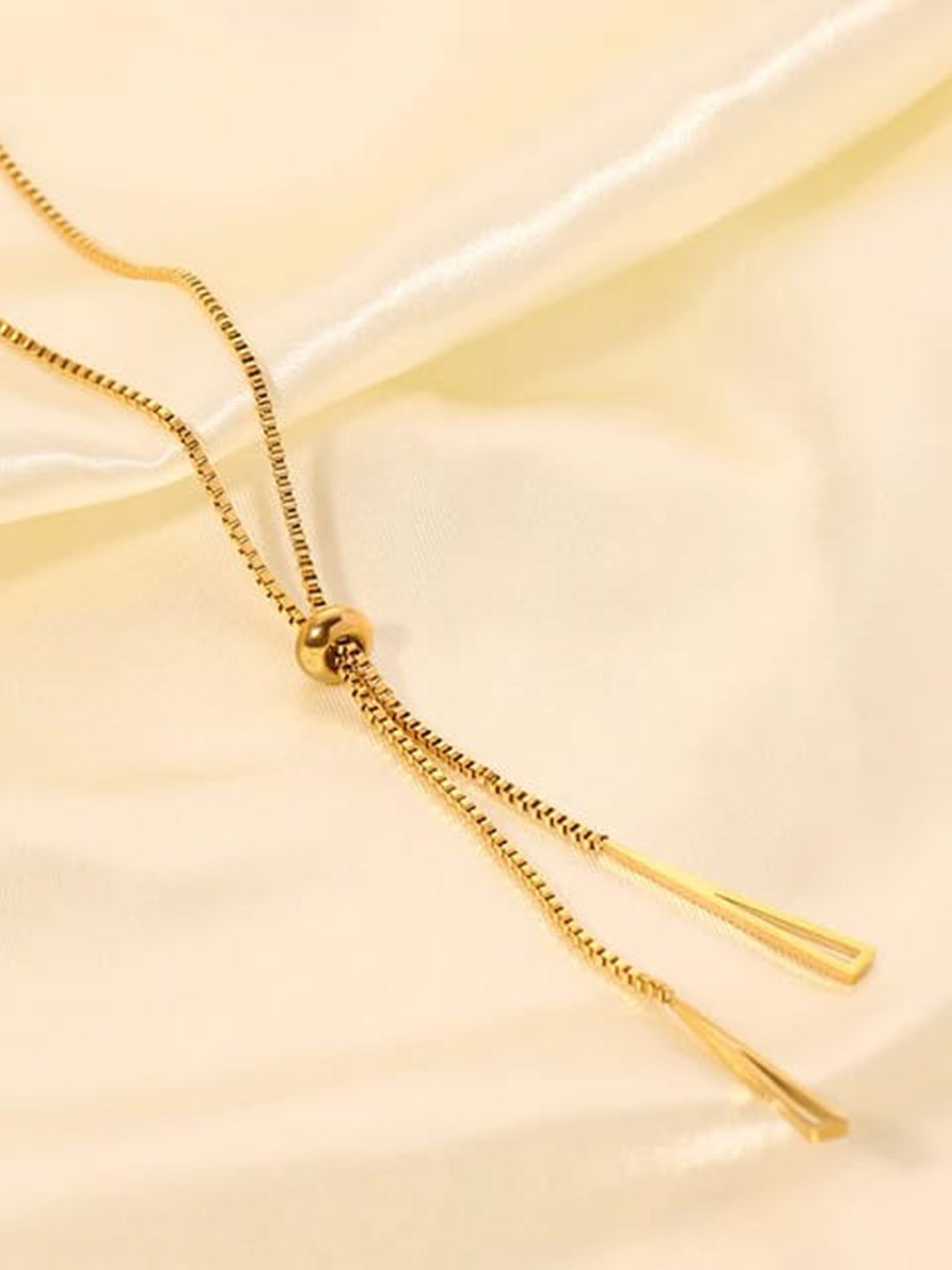 KRYSTALZ Gold Plated Stainless Steel Chain