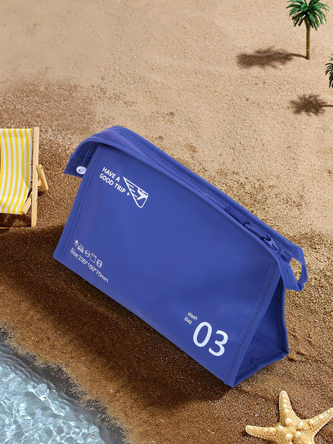 HOUSE OF QUIRK Printed Travel Makeup Bag