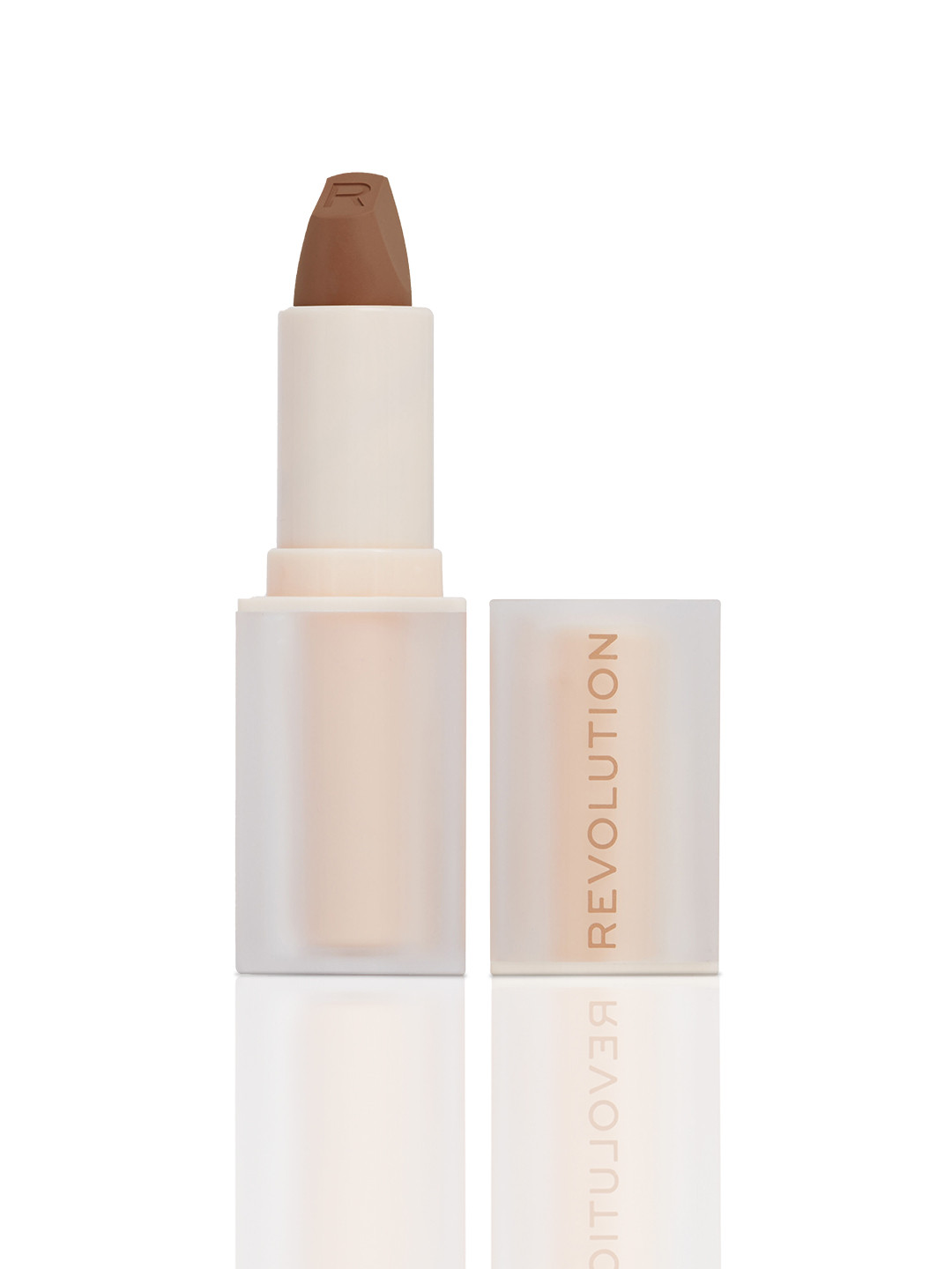 Makeup Revolution London Lip Allure Smudge-Proof Soft Satin Lipstick - Divine Brown