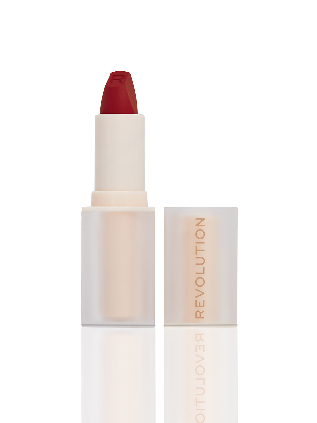 Makeup Revolution London Lip Allure Smudge-Proof Soft Satin Lipstick - CEO Brick Red