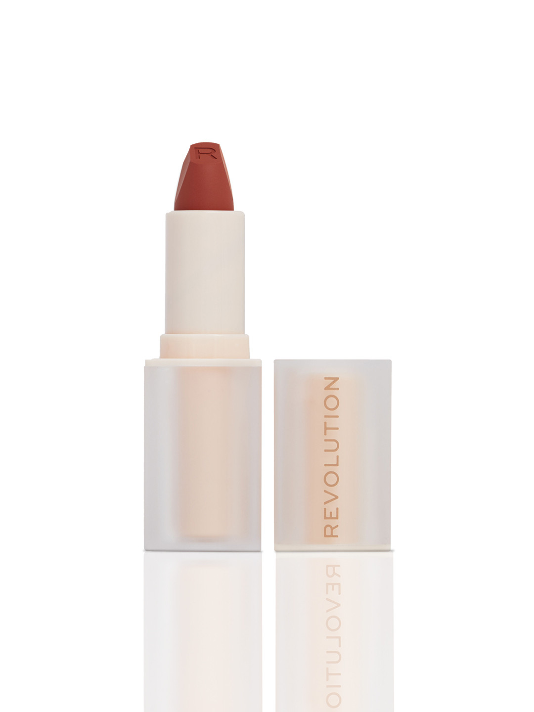 Makeup Revolution London Lip Allure Smudge-Proof Soft Satin Lipstick - Rebel Rust