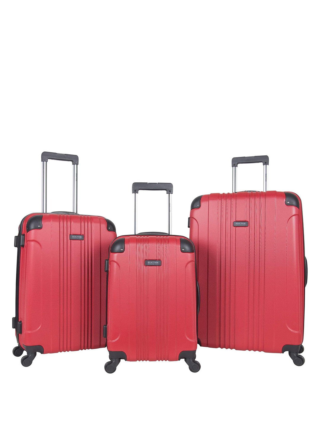 Kenneth Cole Set Of 3 Reaction Out of Bounds Hard-Sided Large Trolley Suitcase