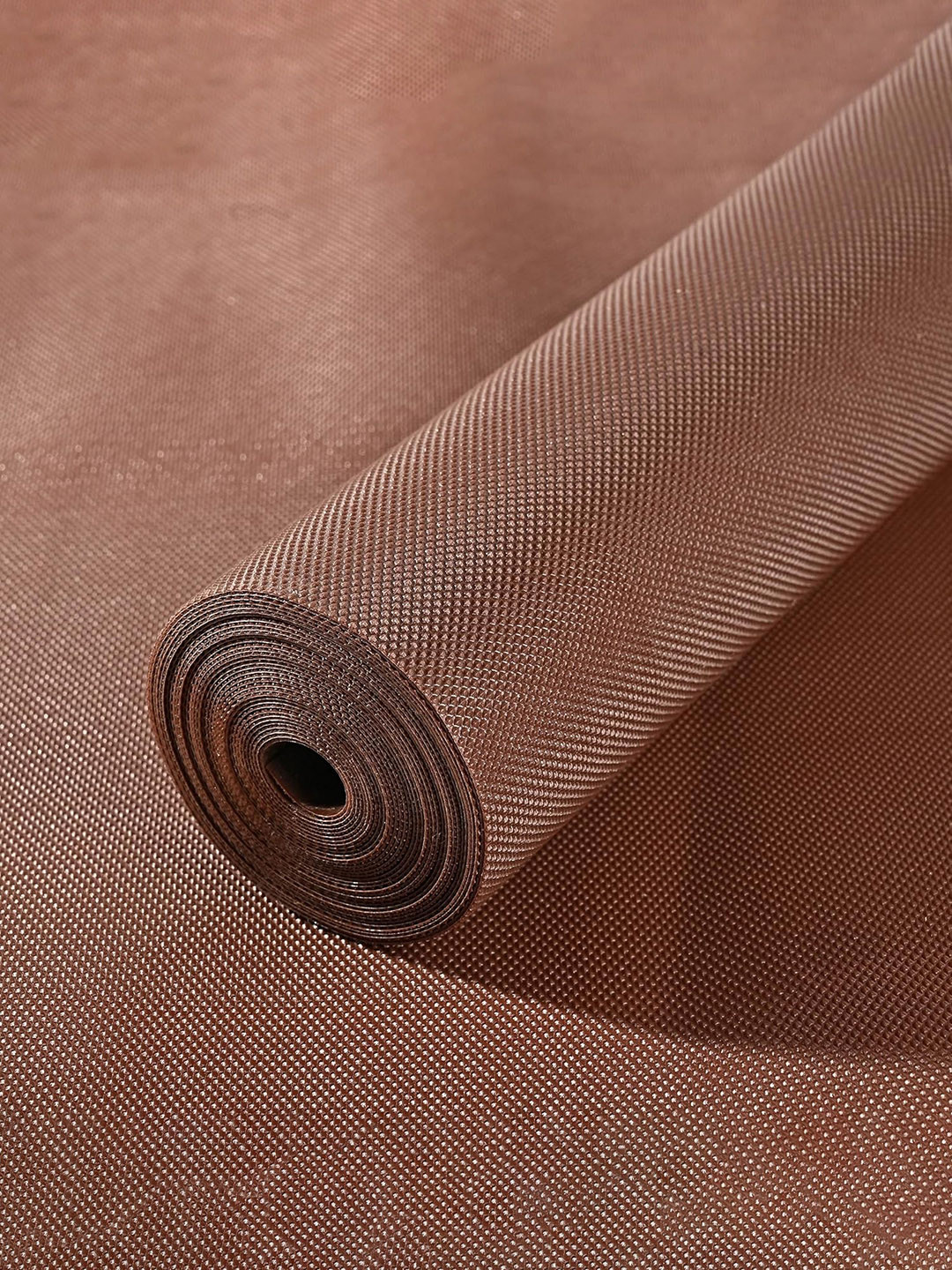 Kuber Industries Brown Textured Super Strong Anti Slip Mat Liner Organiser