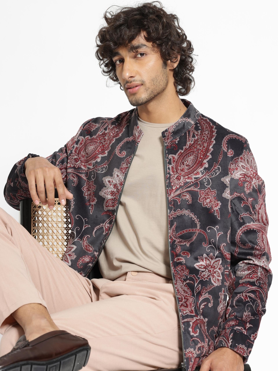 Floral print jacket mens store
