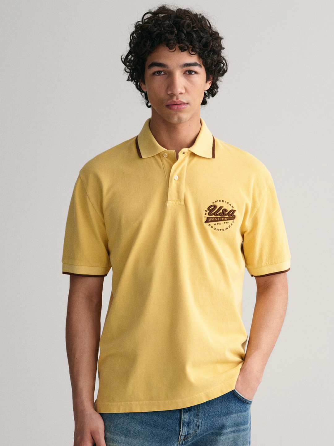 GANT Relaxed Fit Logo Mania Polo T-shirt