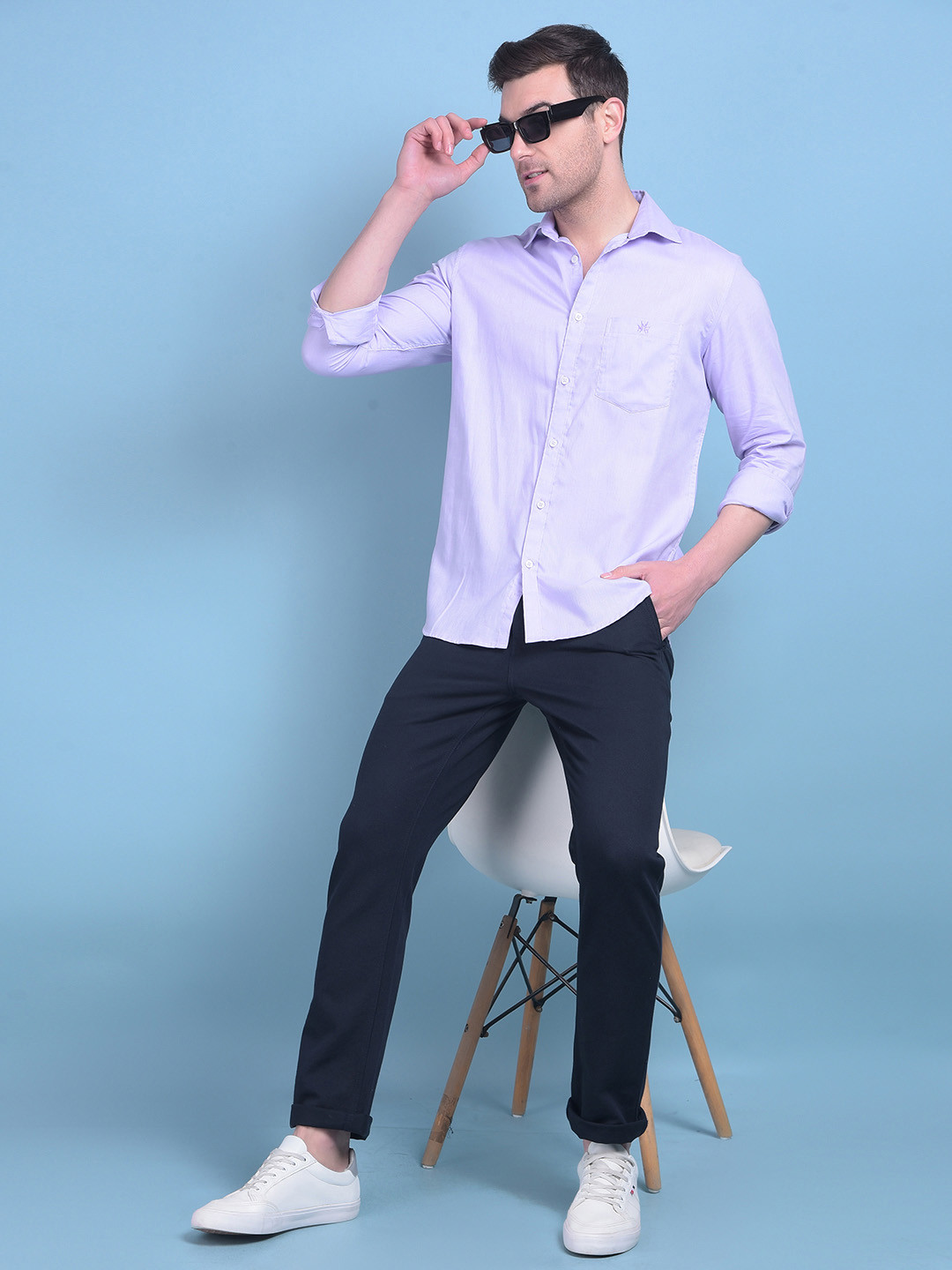 Crimsoune Club Men Mid-Rise Slim Fit Trousers
