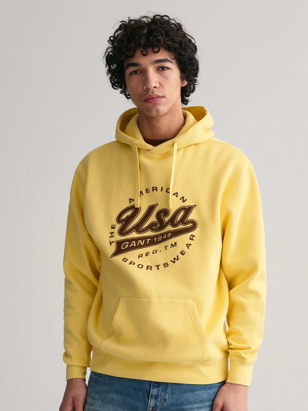 GANT Relaxed Fit Graphic Print Hooded Sweatshirt
