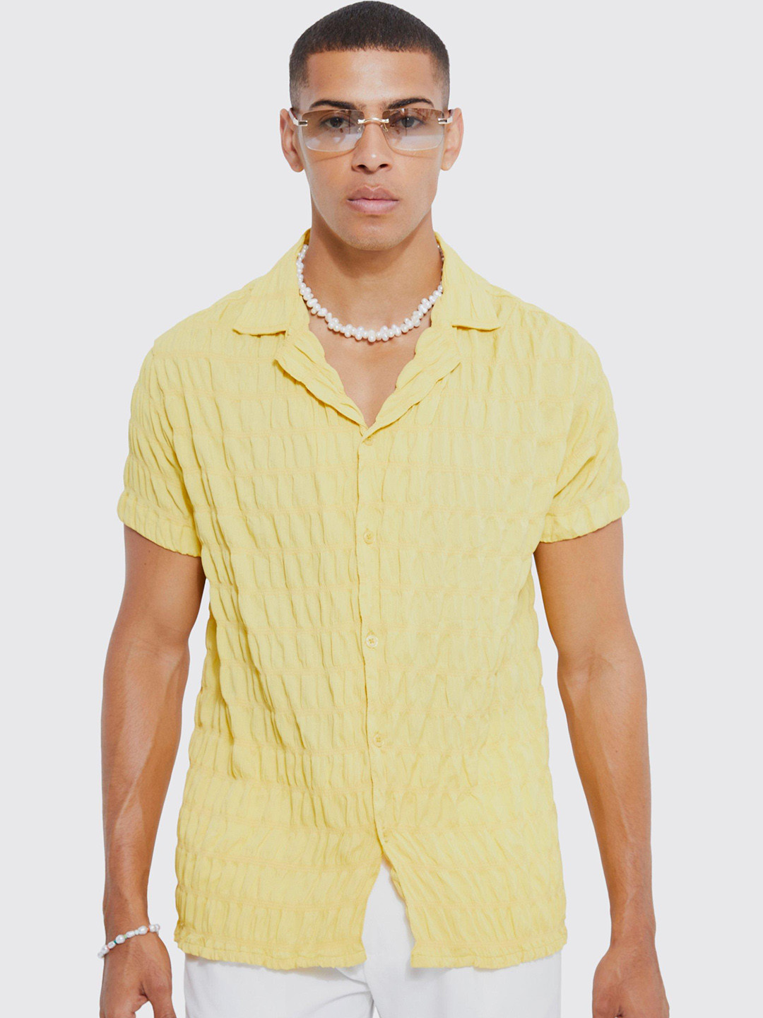 boohooMAN Seersucker Shirt