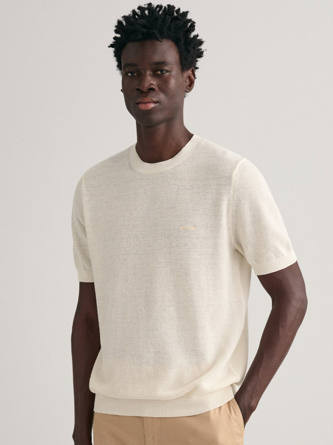 GANT Round Neck Short Sleeves Pullover Sweater