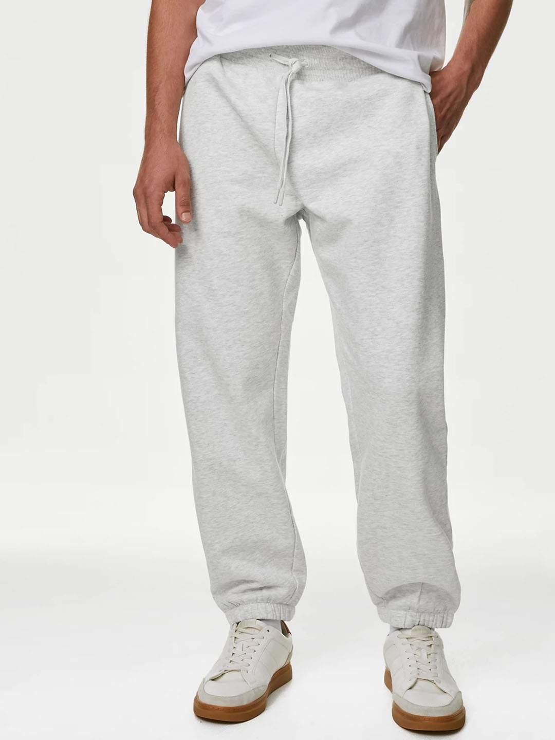 Buy Marks Spencer Men Mid Rise Oversized Fit Joggers Track