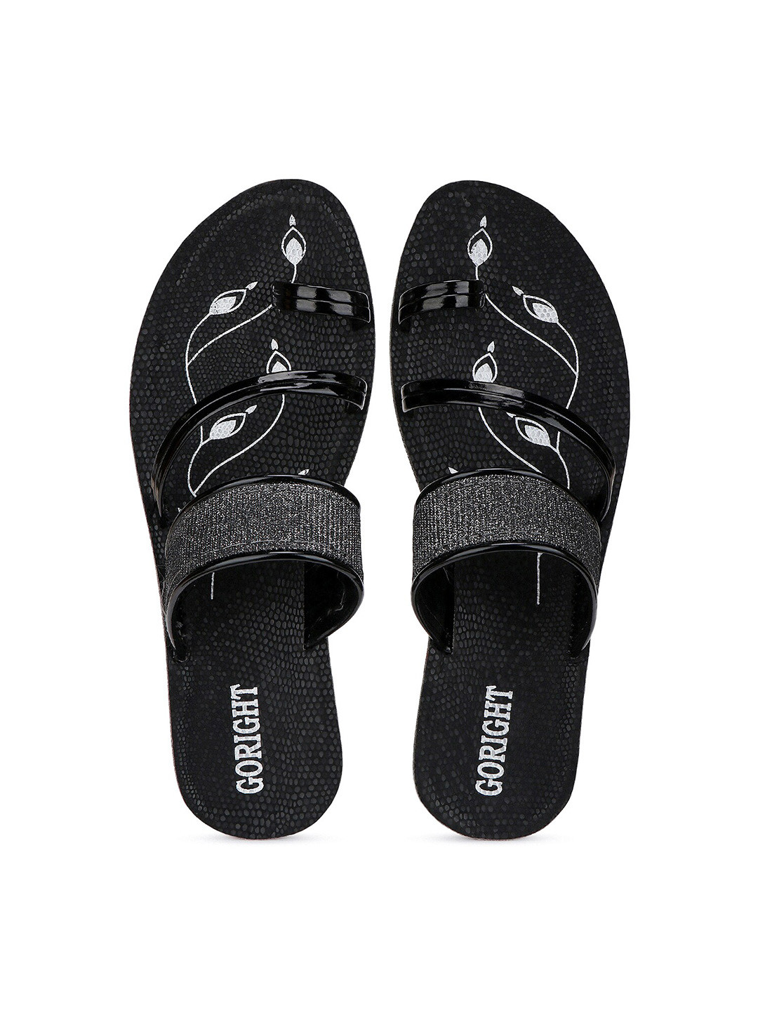 BERSACHE Printed One Toe Flats