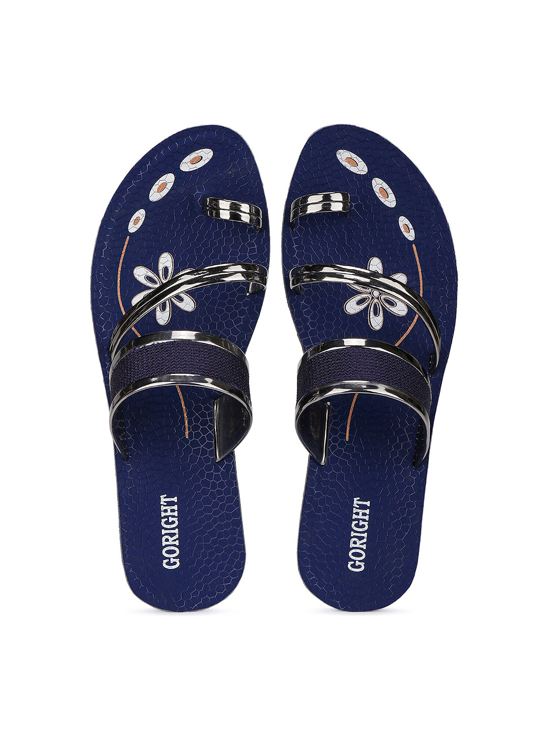 BERSACHE Printed One Toe Flats