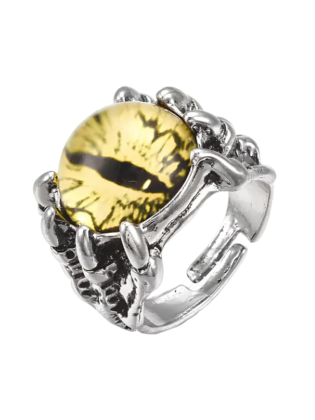 KARISHMA KREATIONS Dragon Evil Eye Adjustable Finger Ring