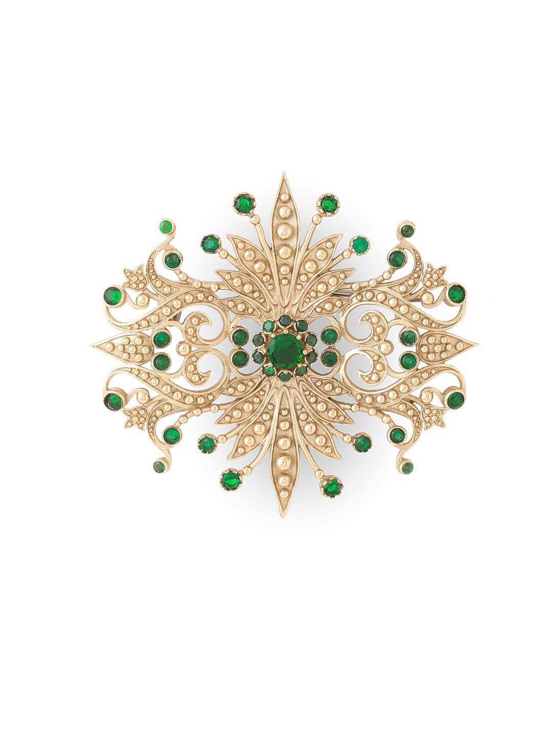 COSA NOSTRAA Men Rustic Reflection Stone Studded Charm Brooch