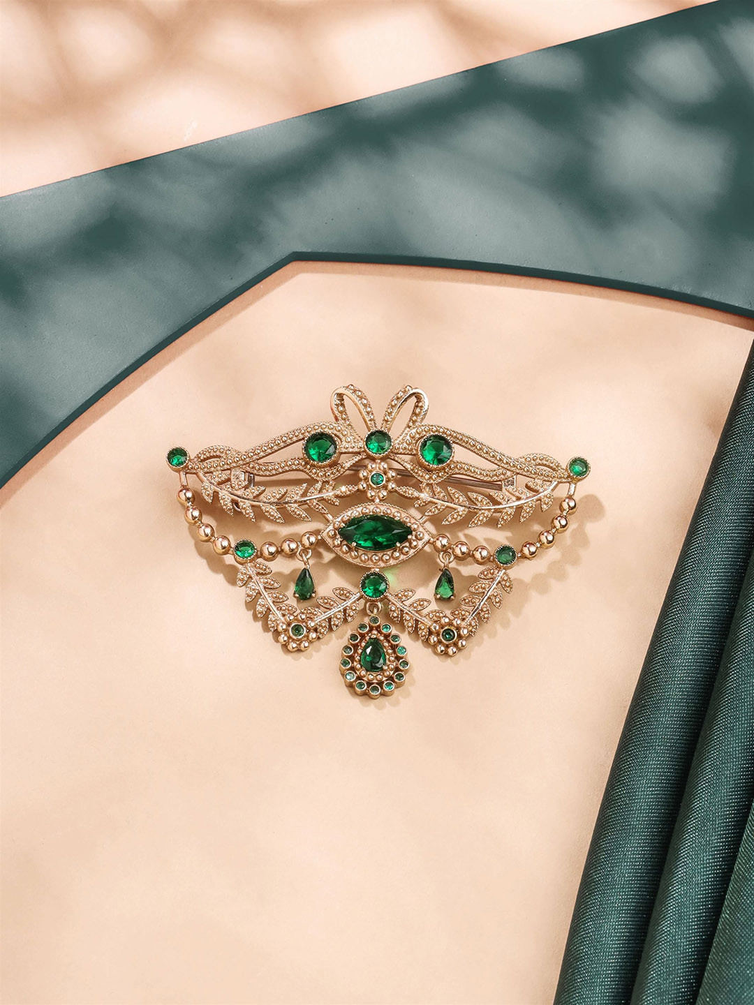 COSA NOSTRAA Men Stone-Studded Muse Brooch