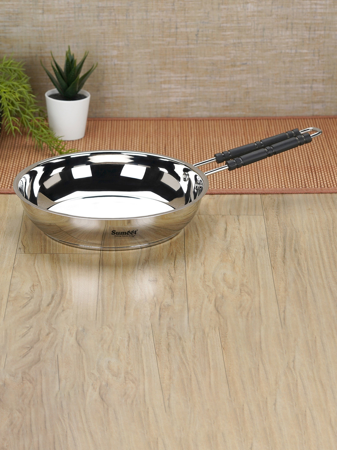 Sumeet Stainless Steel Induction Bottom Fry Pan 1.7 L