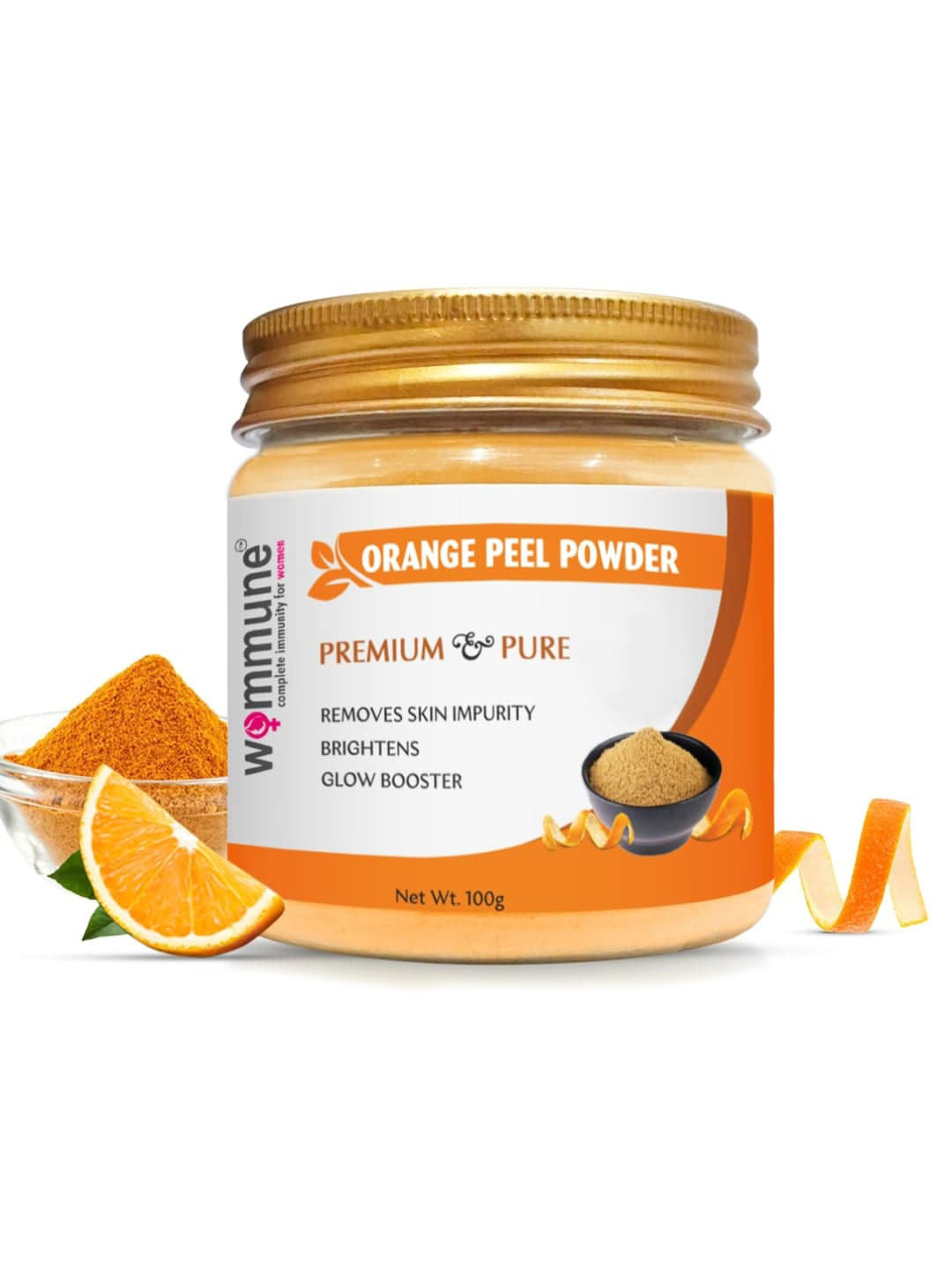 WOMMUNE Premium & Pure Orange Peel Powder - 100g