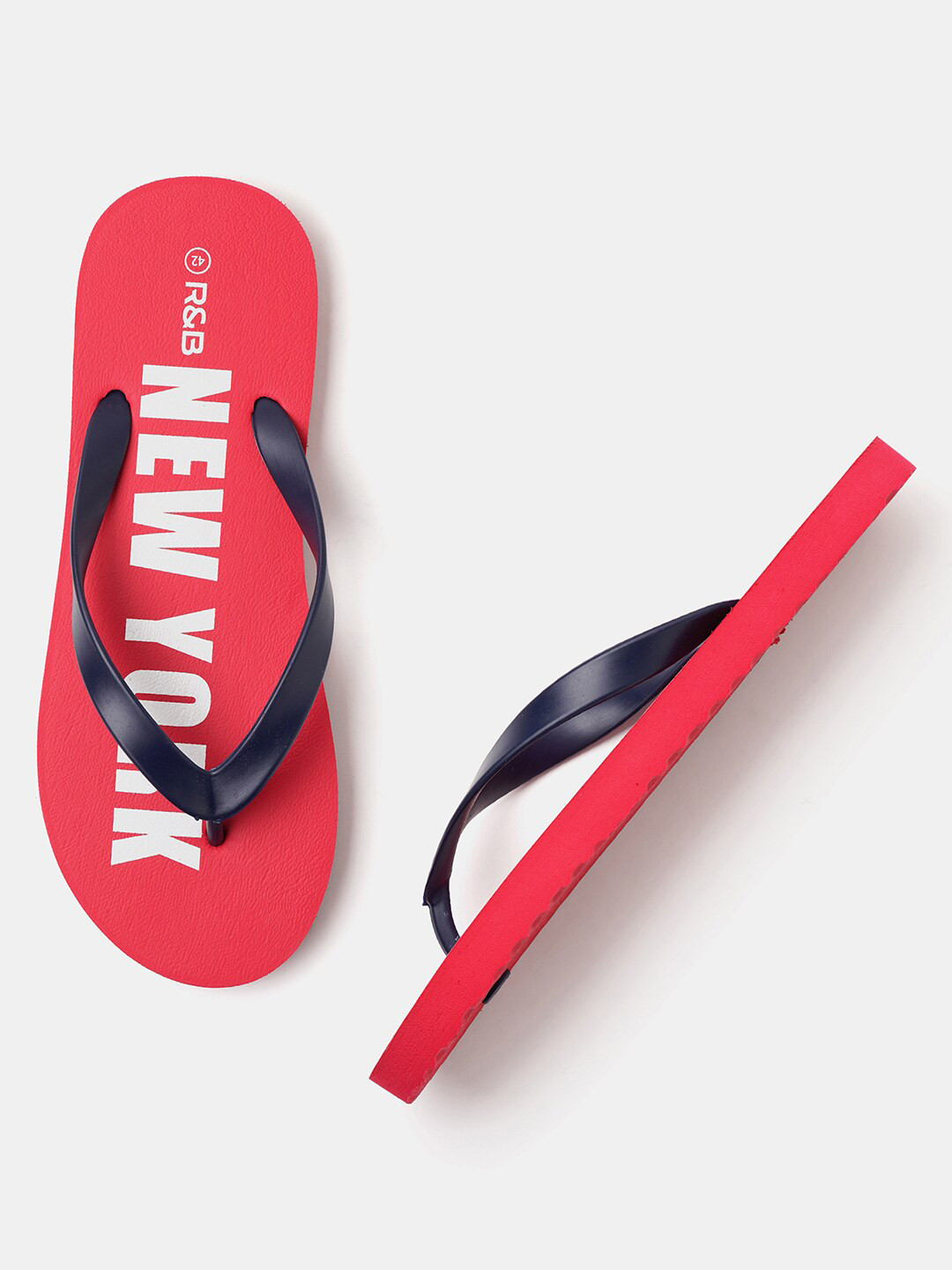 R&B Men Printed Thong Flip-Flops