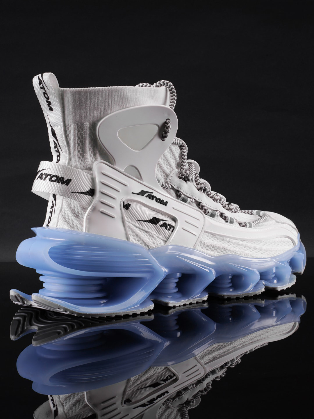 Atom Men Alpha Predator Mid Top Mesh Sneakers