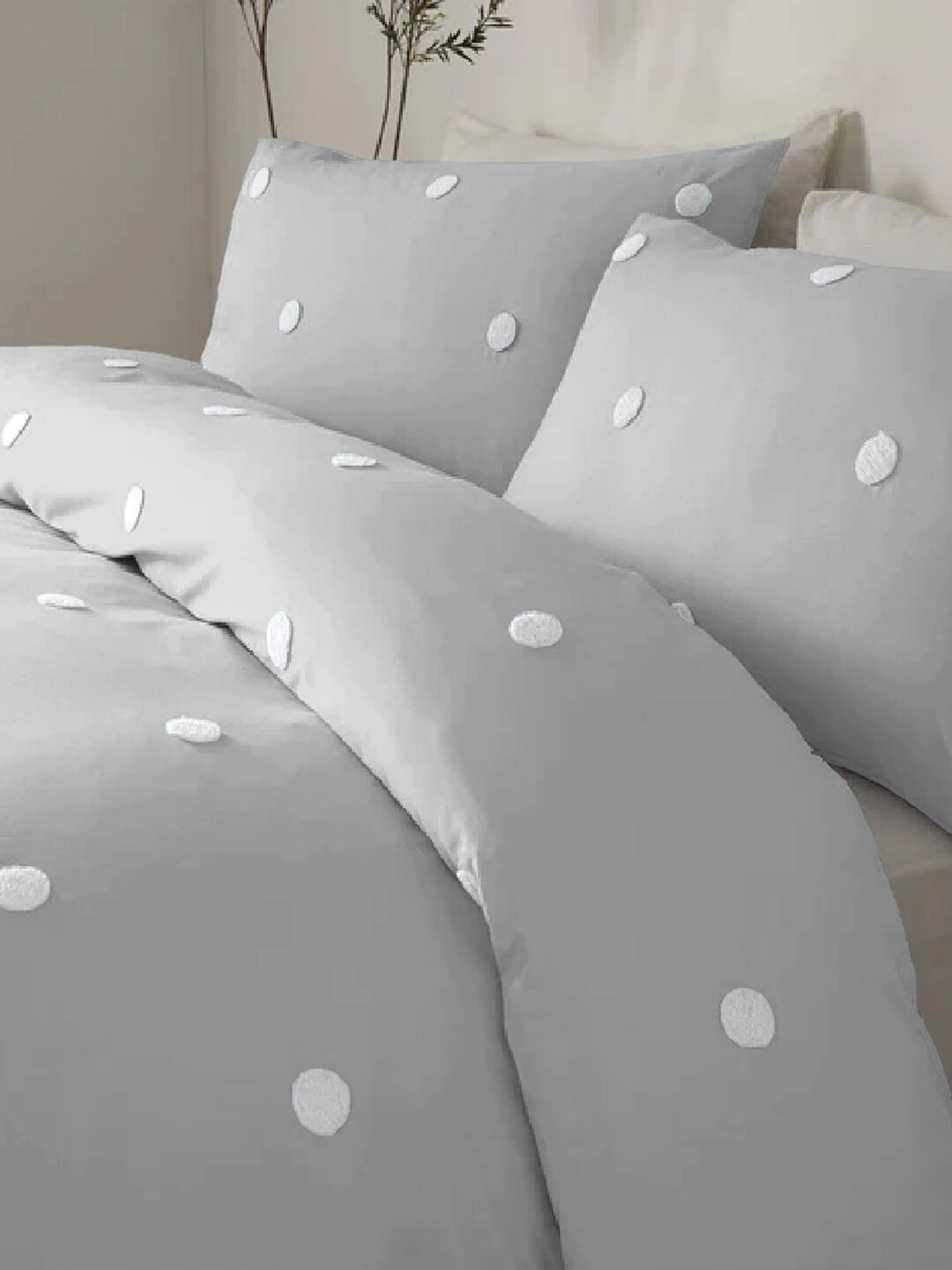 THE WHITE MOSS 2 Pieces Microfiber Heavy Winter 150GSM Single Bed Comforter & Pillow Cover
