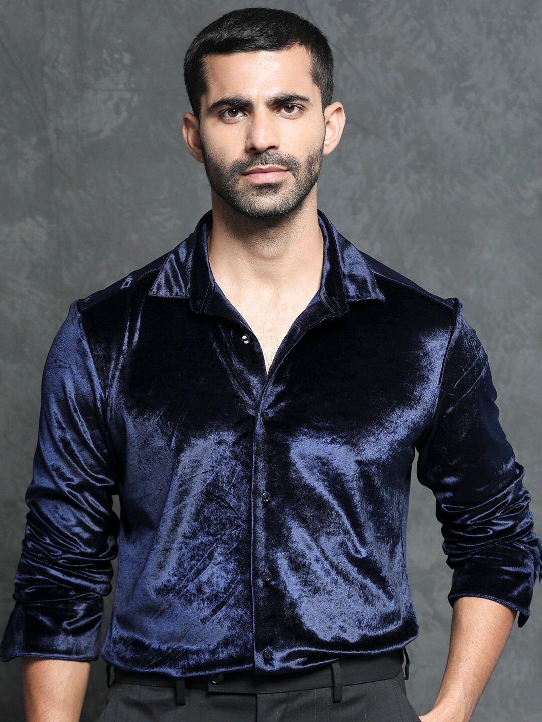 RARE RABBIT Men Valve Slim Fit Opaque Shirt