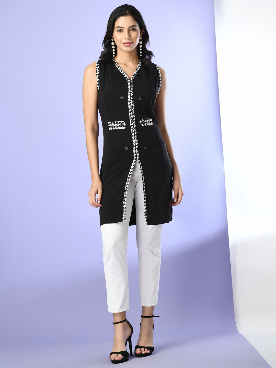 BAESD Longline Button Shrug