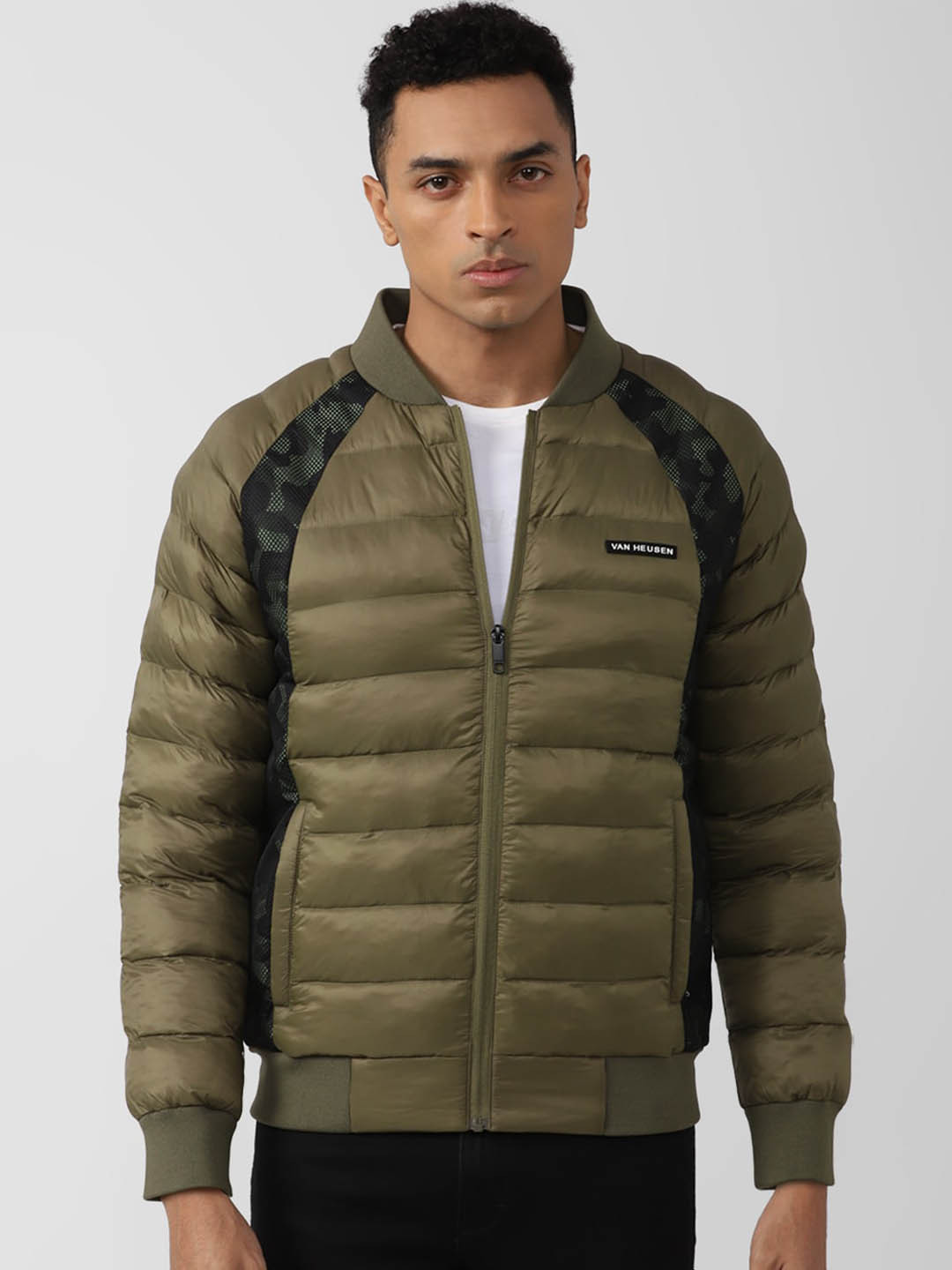 Van Heusen Flex Stand Collar Puffer Jacket