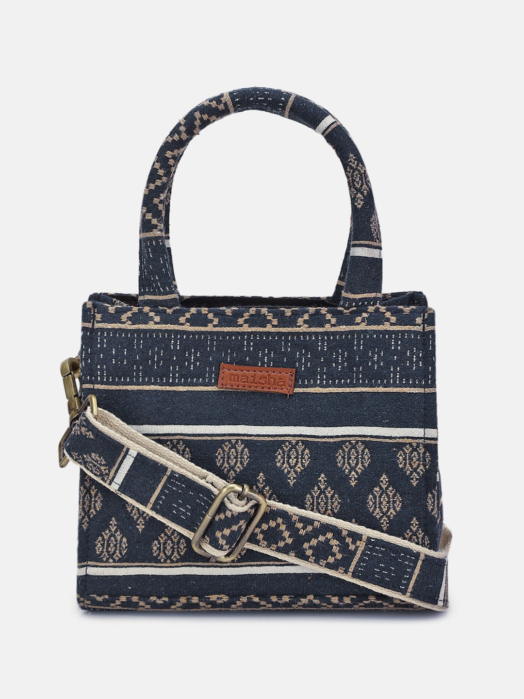 Maisha Textured Structured Handheld Bag