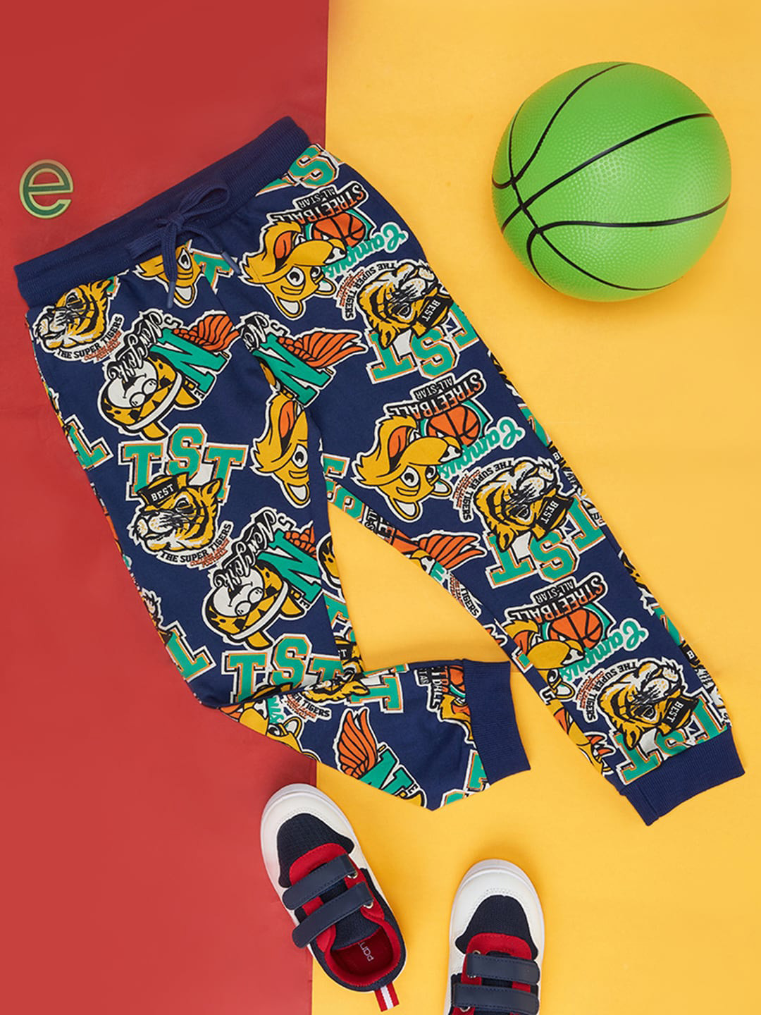 Pantaloons Junior Boys Graphic Printed Cotton Joggers
