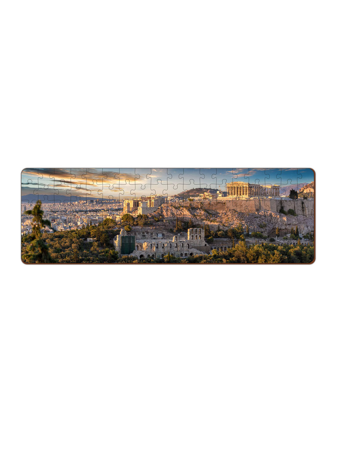 Mini Leaves Kids Panorama View Athens Greece Puzzle Development Toy
