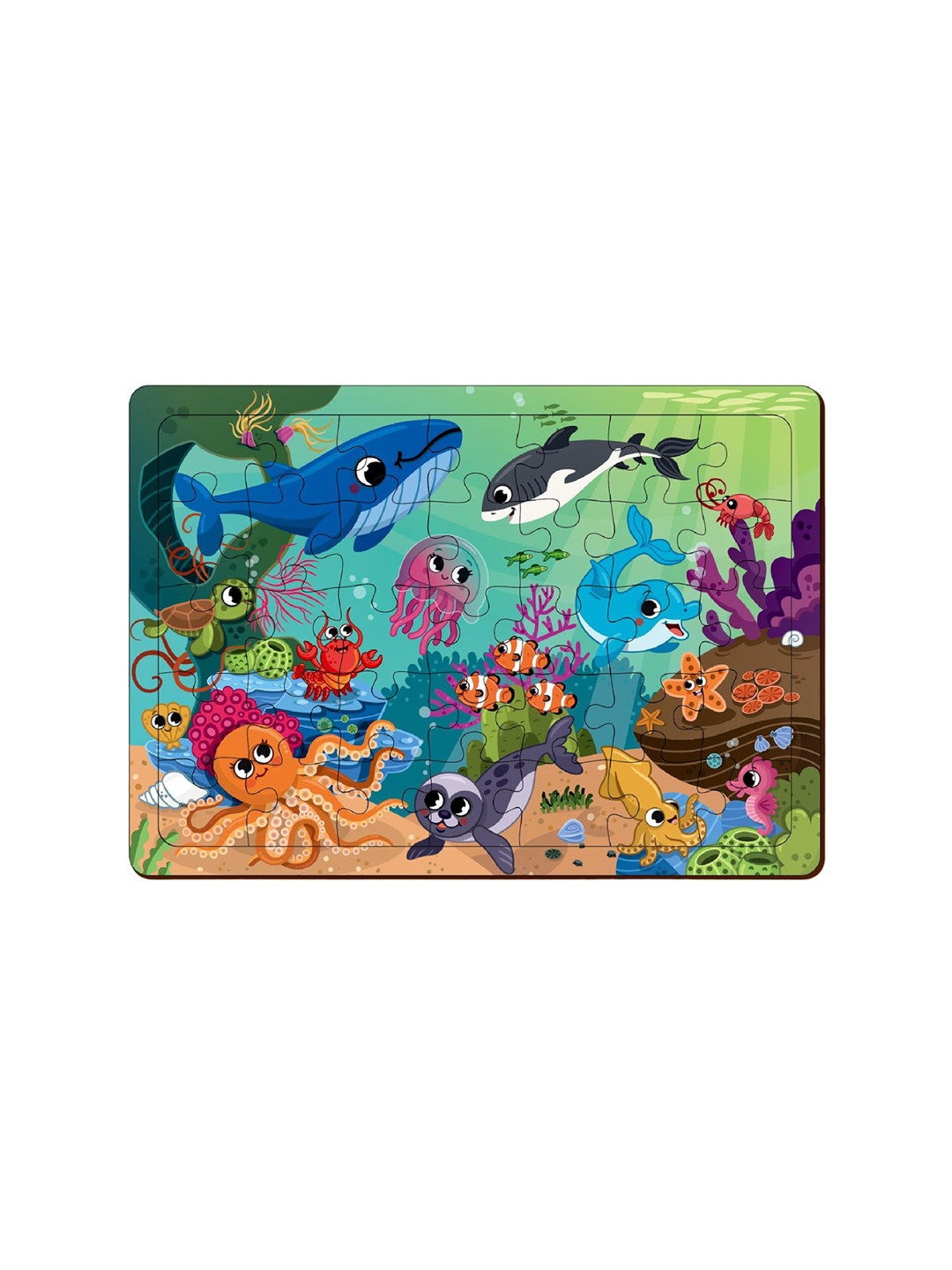 Mini Leaves Kids Ocean Animals Jigsaw Puzzle Development Toy