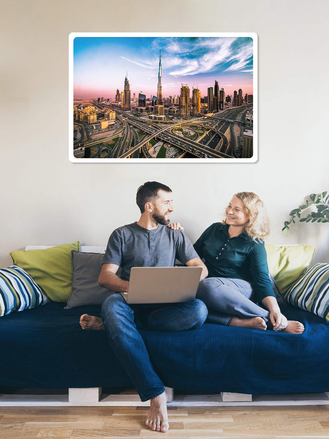 Mini Leaves Kids Dubai Skyline Jigsaw Puzzle Development Toy