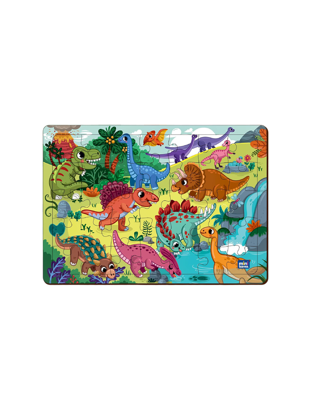 Mini Leaves Kids Dinosaurs 35 Pieces Puzzle Development Toy