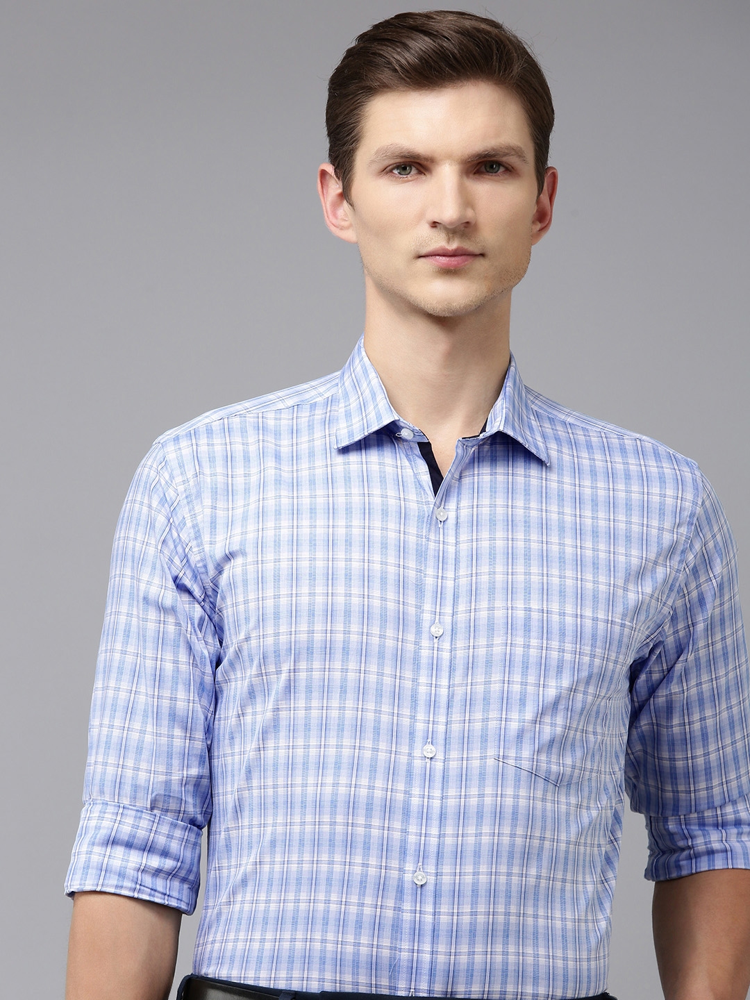 Buy Park Avenue Pure Cotton Slim Fit Checked Formal Shirt Shirts for Men 25616232 Myntra