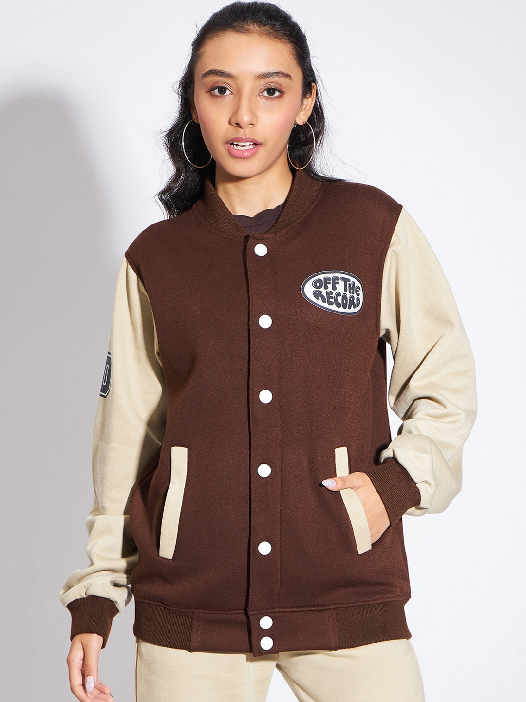 luyk Girls Lightweight Fleece Varsity Jacket