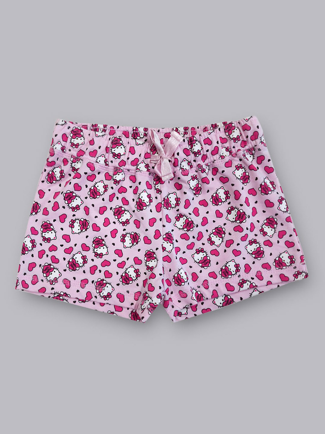 Kids Ville Girls Hello Kitty Printed Pure Cotton Shorts