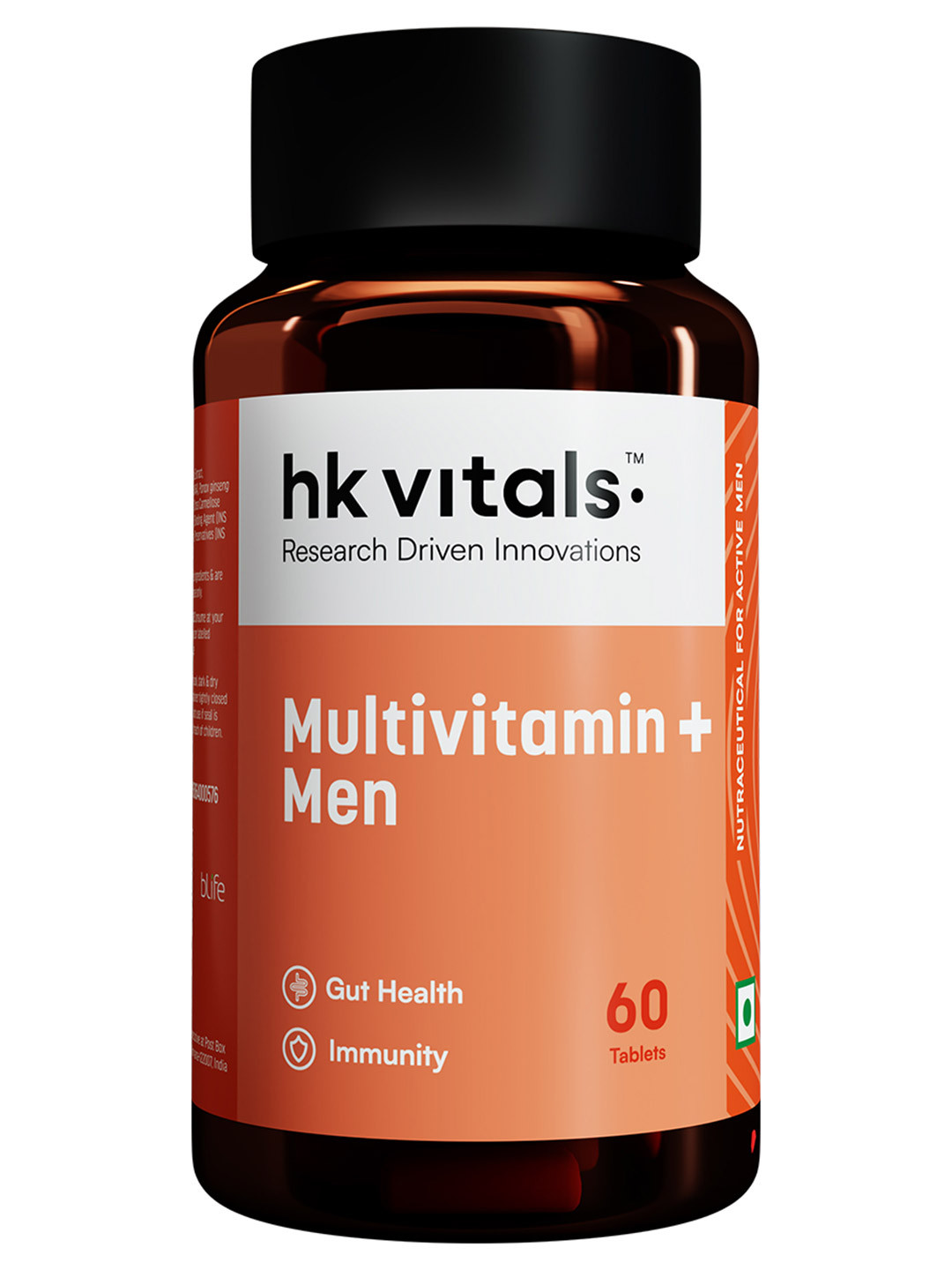 HK VITALS Men Multivitamin Plus Tablets With Ginseng For Stamina & Gut Health - 60 Tablets