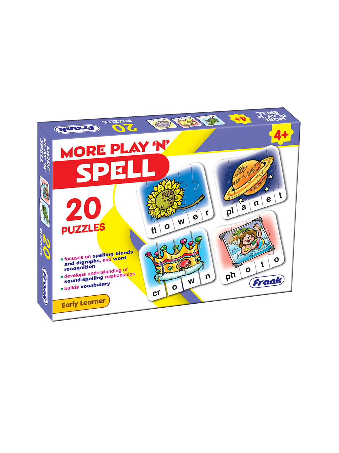 Frank Kids More Play 'N' Spell Early Learning Puzzle For Ages 4+ Years