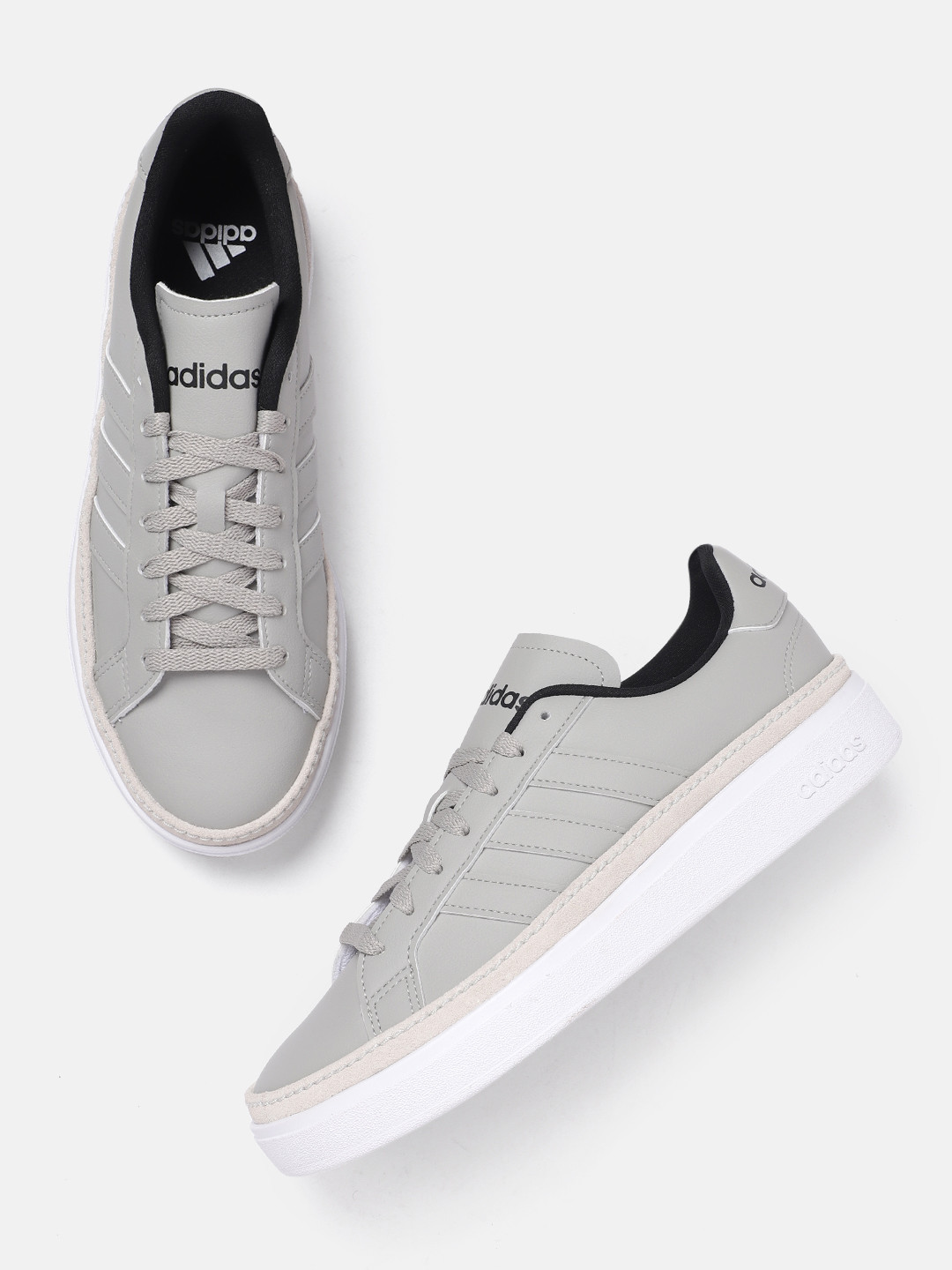 ADIDAS Men Round-Toe Grand Court 3.0 Nxt Tennis Shoes