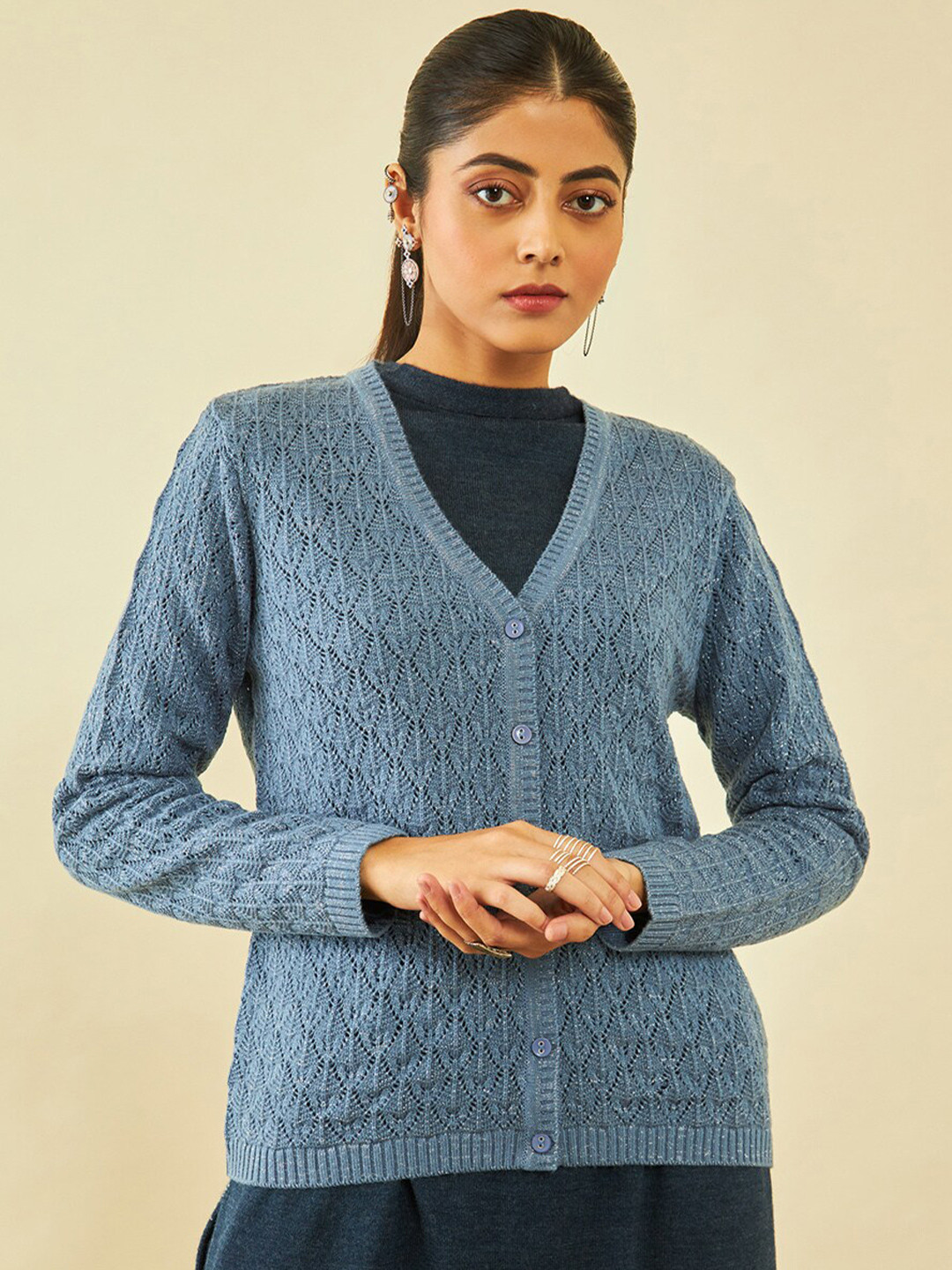 Soch Cable Knitted Cardigan