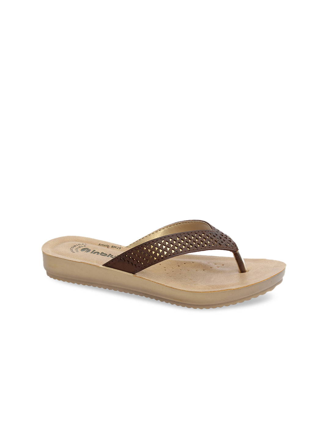 Inblu Textured Lightweight & Anti Skid Open Toe Flats