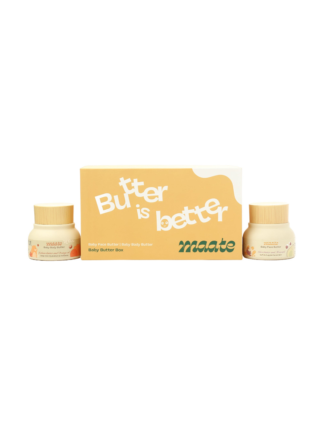 MAATE Set Of 2 Baby Face Butter with Kokum Butter & Orange Oil - 50g Each